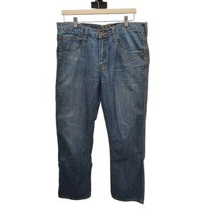 96 North VTG Men's Blue‎ Denim Jeans Hip Hop Medium Wash Cotton Sz 34 30" Inseam